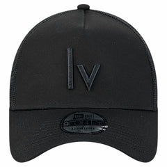 Las Vegas Raiders New Era Domain 9FORTY A-Frame Trucker Adjustable Hat - Black on sale