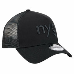 New York Giants New Era Domain 9FORTY A-Frame Trucker Adjustable Hat - Black cheap