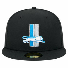 Detroit Lions New Era Omaha Throwback 59FIFTY Fitted Hat - Black for sale
