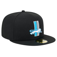 Detroit Lions New Era Omaha Throwback 59FIFTY Fitted Hat - Black for sale