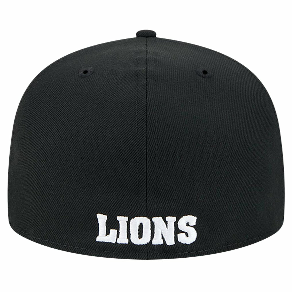Detroit Lions New Era Omaha Throwback 59FIFTY Fitted Hat - Black for sale