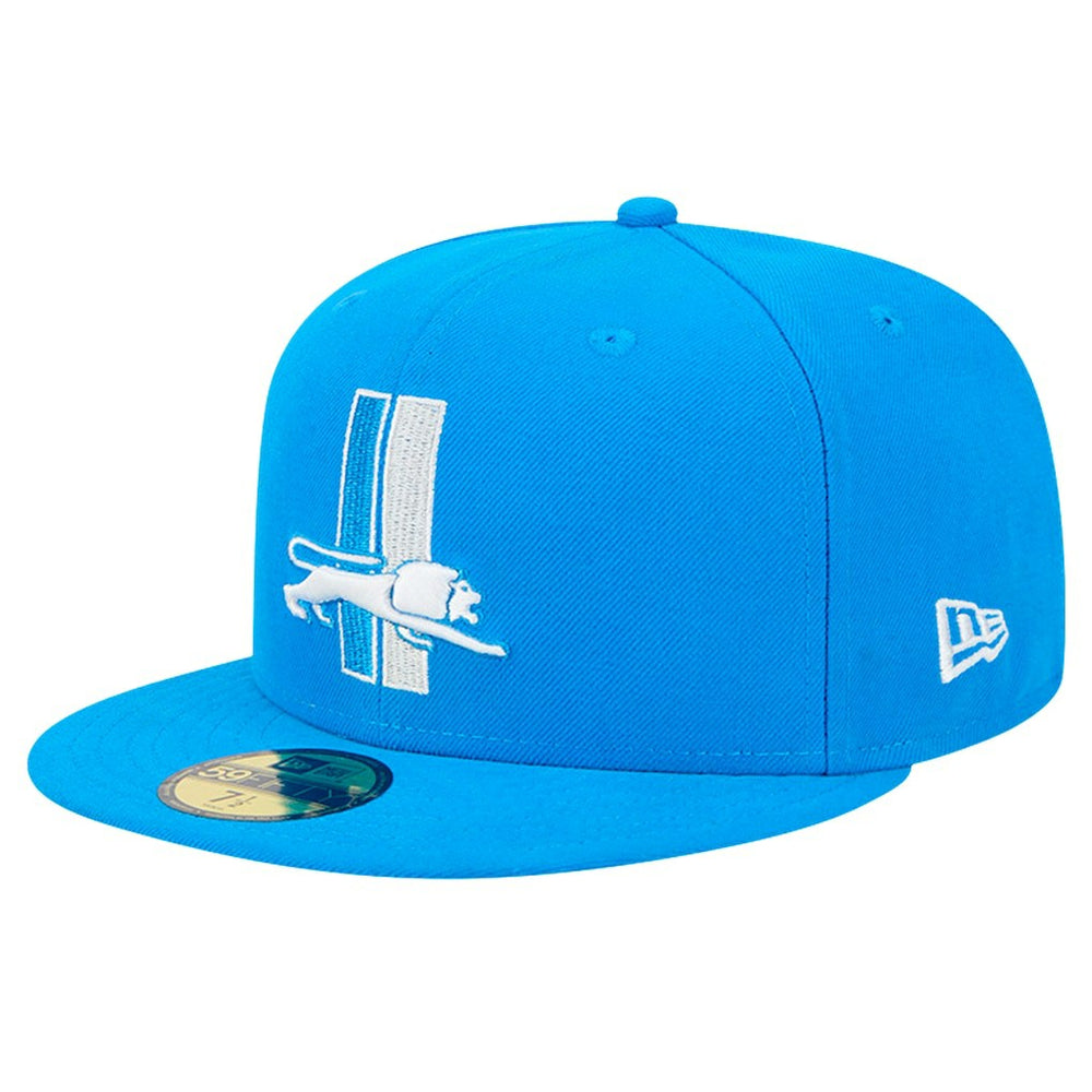 Detroit Lions New Era Omaha Throwback 59FIFTY Fitted Hat - Blue sale