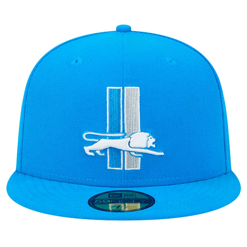 Detroit Lions New Era Omaha Throwback 59FIFTY Fitted Hat - Blue sale