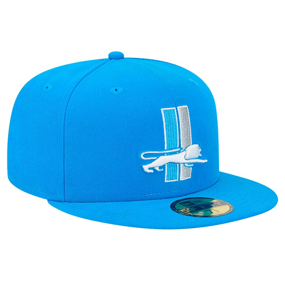 Detroit Lions New Era Omaha Throwback 59FIFTY Fitted Hat - Blue sale