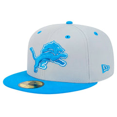 Detroit Lions New Era Flipside Two-Tone 59FIFTY Fitted Hat - Gray/Blue cheap