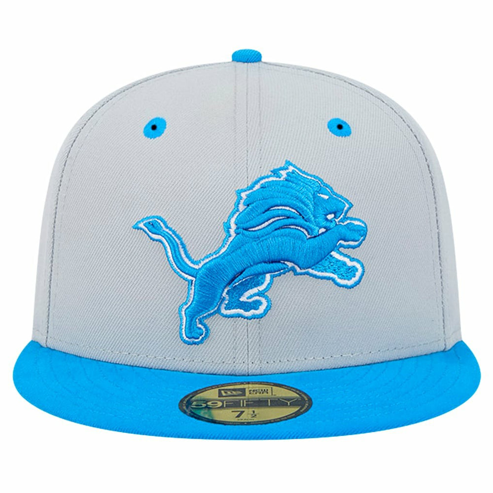 Detroit Lions New Era Flipside Two-Tone 59FIFTY Fitted Hat - Gray/Blue cheap