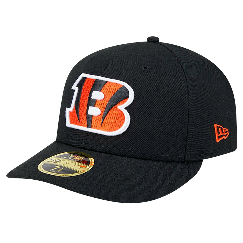 Cincinnati Bengals New Era Omaha Low Profile 59FIFTY Fitted Hat - Black discount