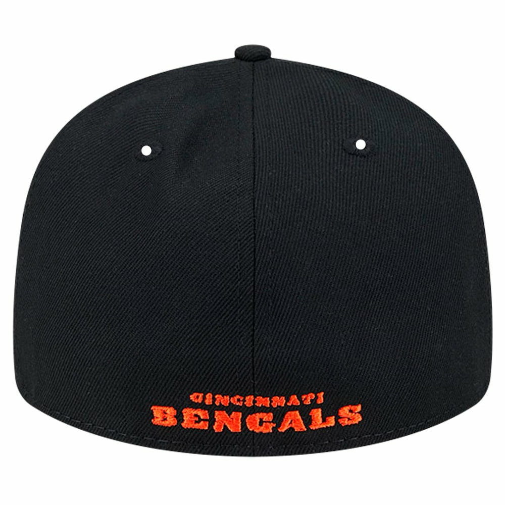 Cincinnati Bengals New Era Omaha Low Profile 59FIFTY Fitted Hat - Black discount
