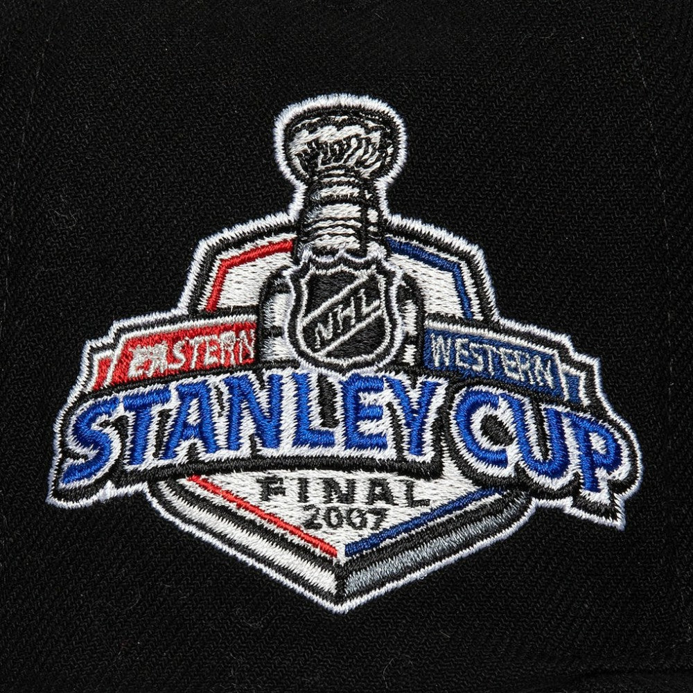 Anaheim Ducks Mitchell & Ness Core Top Spot Snapback Hat - Black Hats