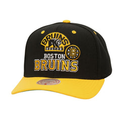 Boston Bruins Mitchell & Ness All In 2.0 Pro Crown Adjustable Hat - Black Hats