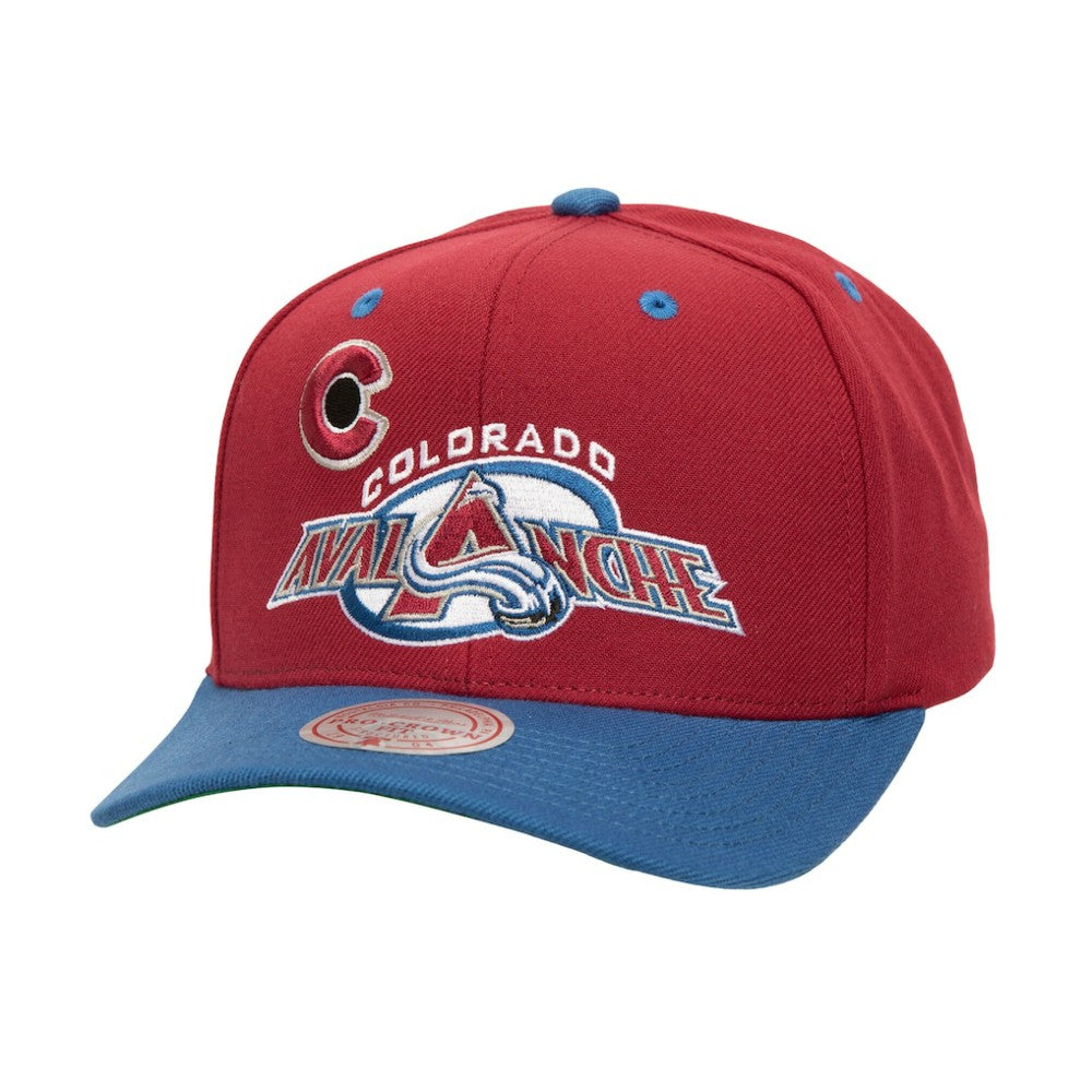 Colorado Avalanche Mitchell & Ness All In 2.0 Pro Crown Adjustable Hat - Black Hats