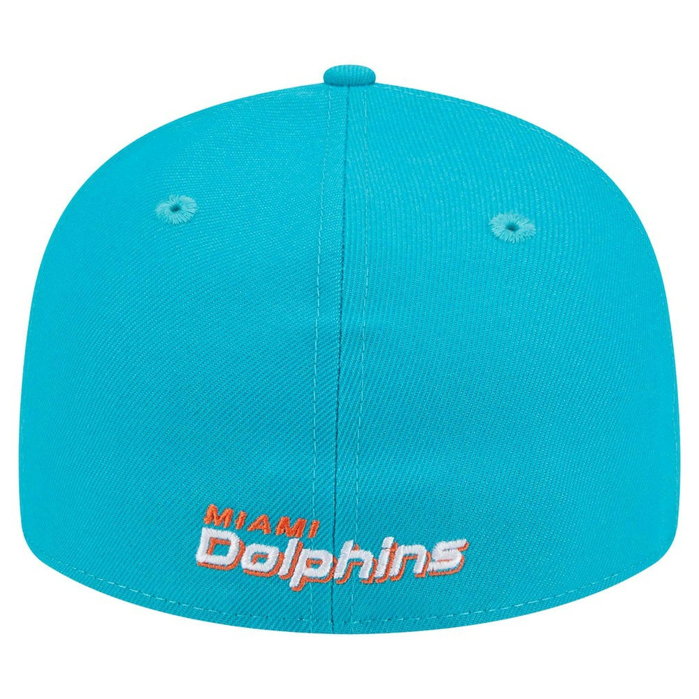 Miami Dolphins New Era Omaha Low Profile 59FIFTY Fitted Hat - Aqua cheap