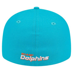Miami Dolphins New Era Omaha Low Profile 59FIFTY Fitted Hat - Aqua cheap