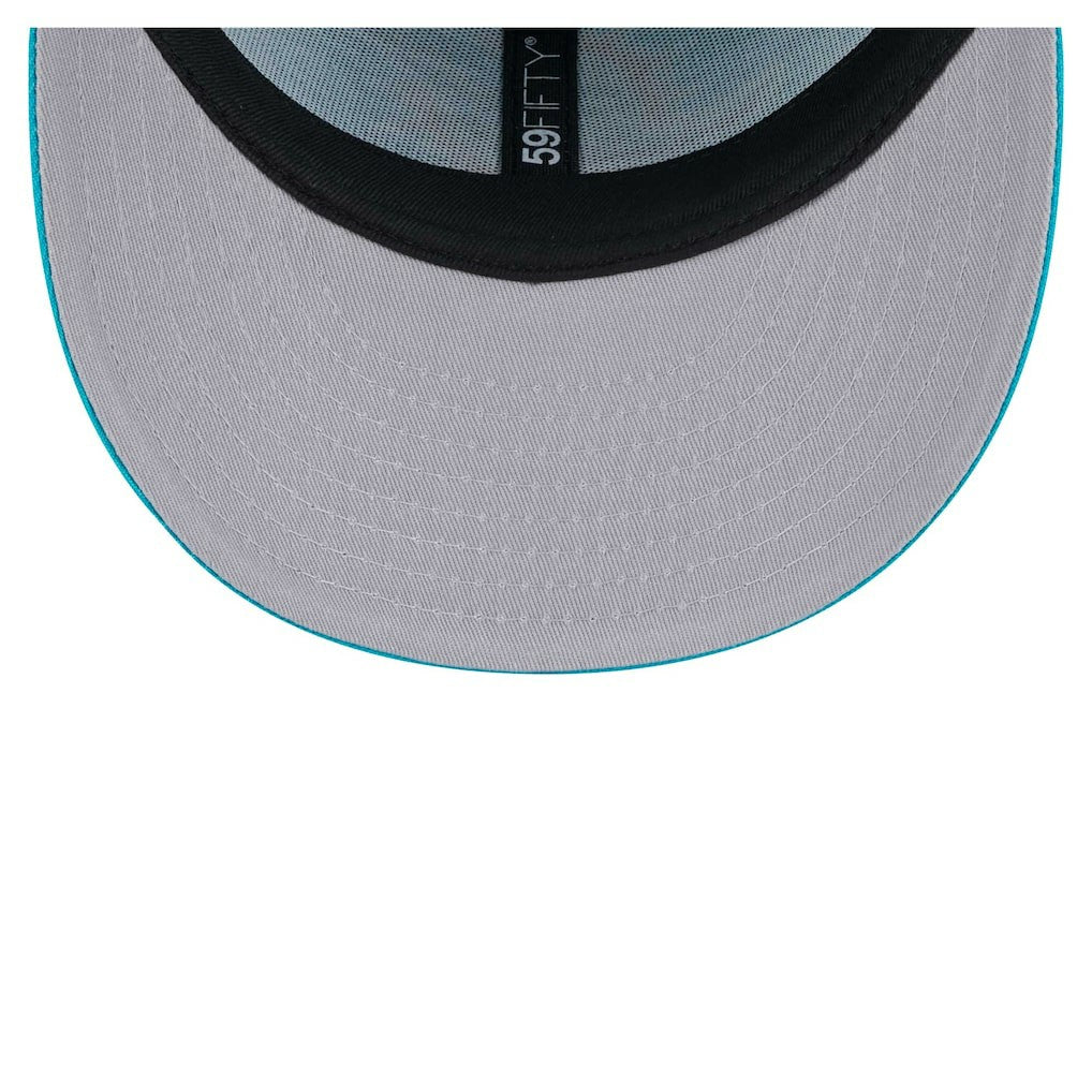 Miami Dolphins New Era Omaha Low Profile 59FIFTY Fitted Hat - Aqua cheap