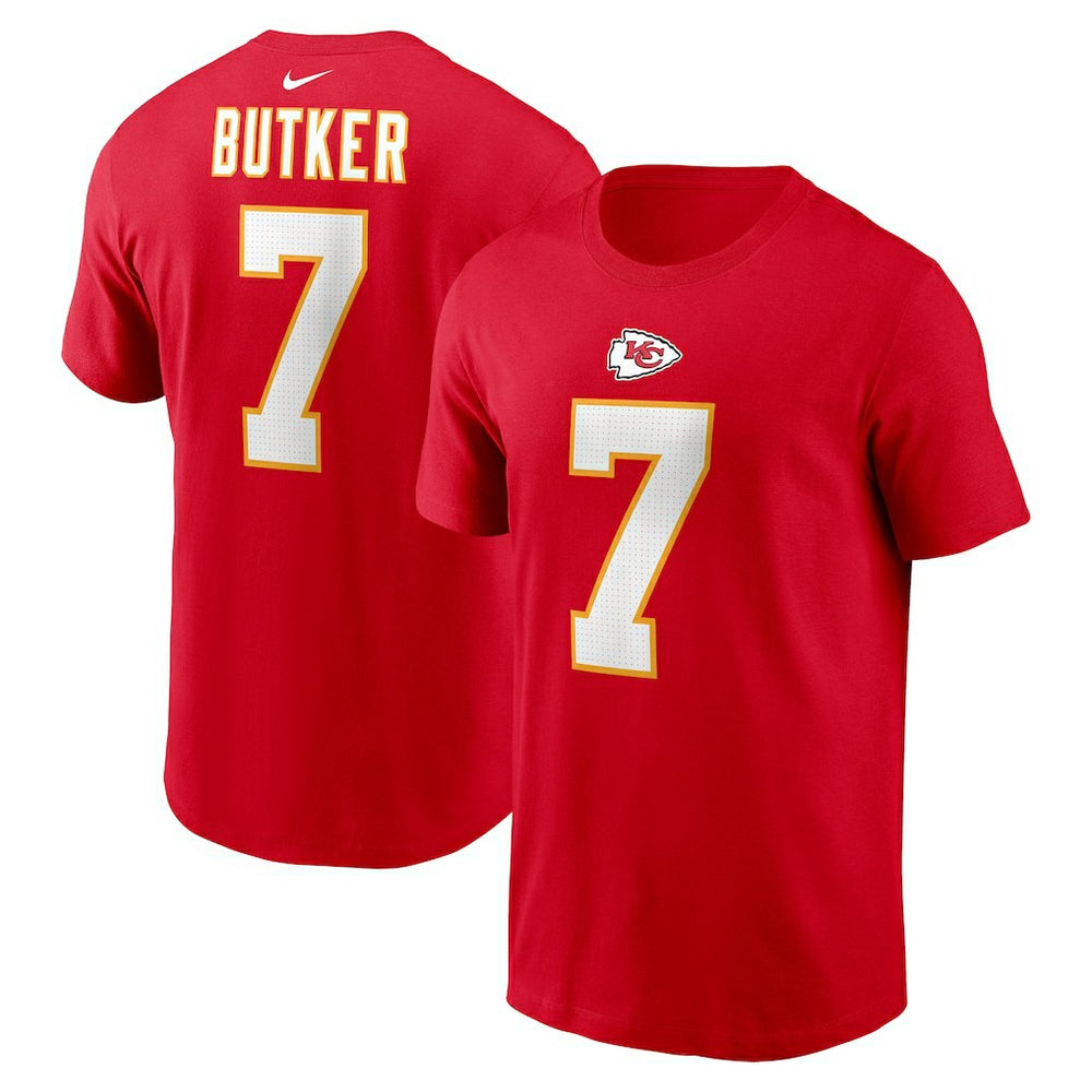 Harrison Butker Kansas City Chiefs Name & Number T-Shirt - Red outlet