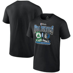 Boston Celtics vs. Dallas Mavericks 2024 NBA Finals Matchup Drive To The Basket T-Shirt - Black outlet
