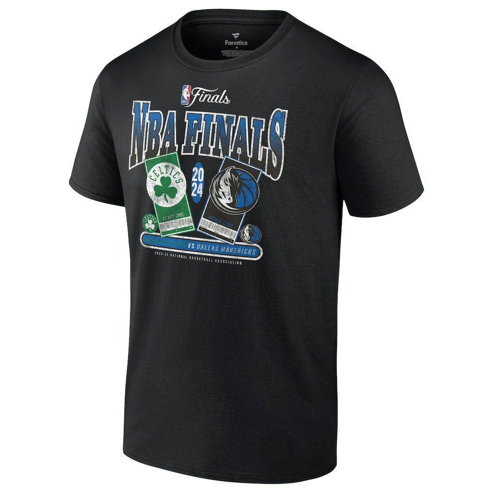 Boston Celtics vs. Dallas Mavericks 2024 NBA Finals Matchup Drive To The Basket T-Shirt - Black outlet