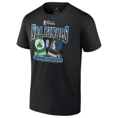 Boston Celtics vs. Dallas Mavericks 2024 NBA Finals Matchup Drive To The Basket T-Shirt - Black outlet