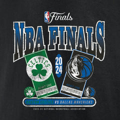 Boston Celtics vs. Dallas Mavericks 2024 NBA Finals Matchup Drive To The Basket T-Shirt - Black outlet