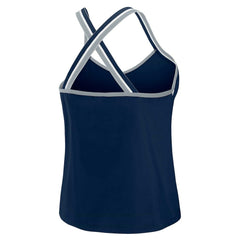 Dallas Cowboys WEAR by Erin Andrews Women's Cross Strap Tri-Blend Tank Top - Navy for sale