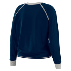 Dallas Cowboys WEAR by Erin Andrews Women's Tie-Front Long Sleeve T-Shirt - Navy on sale