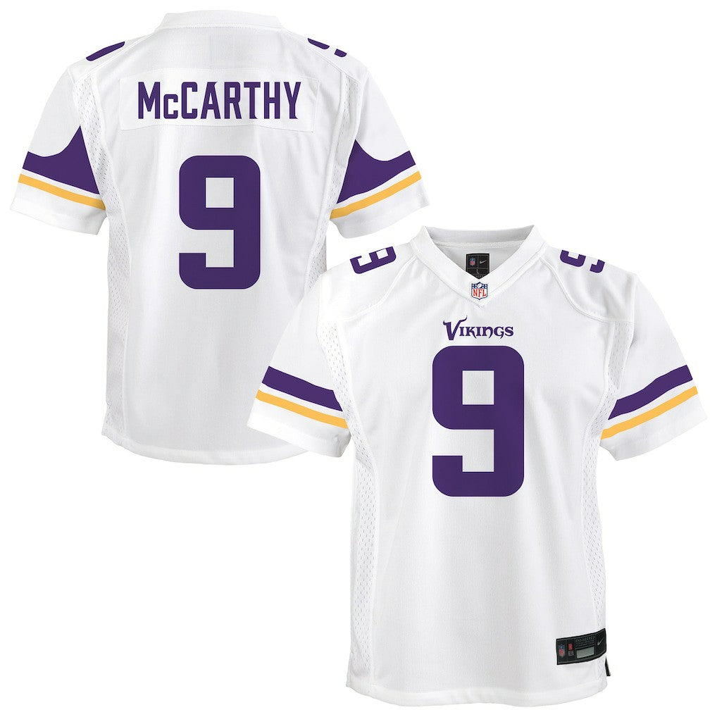J.J. McCarthy Minnesota Vikings Youth Game Jersey - White cheap
