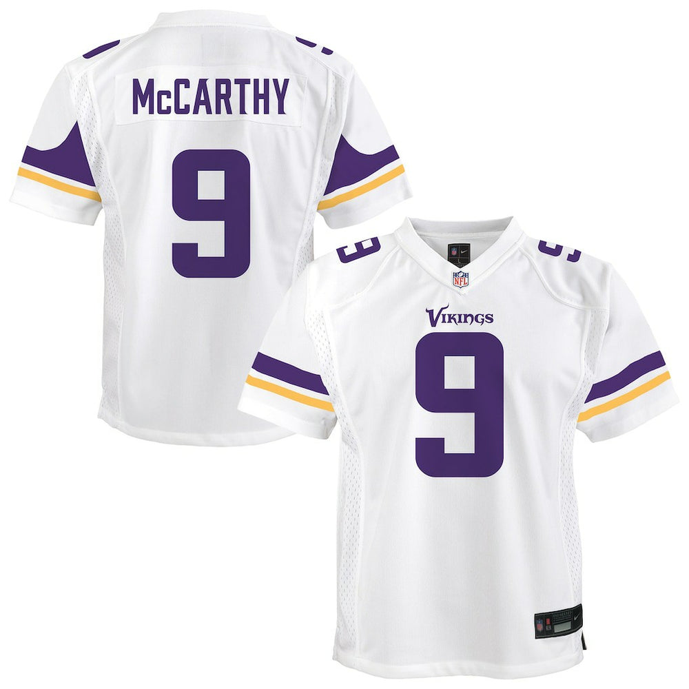 J.J. McCarthy Minnesota Vikings Youth Game Jersey - White cheap