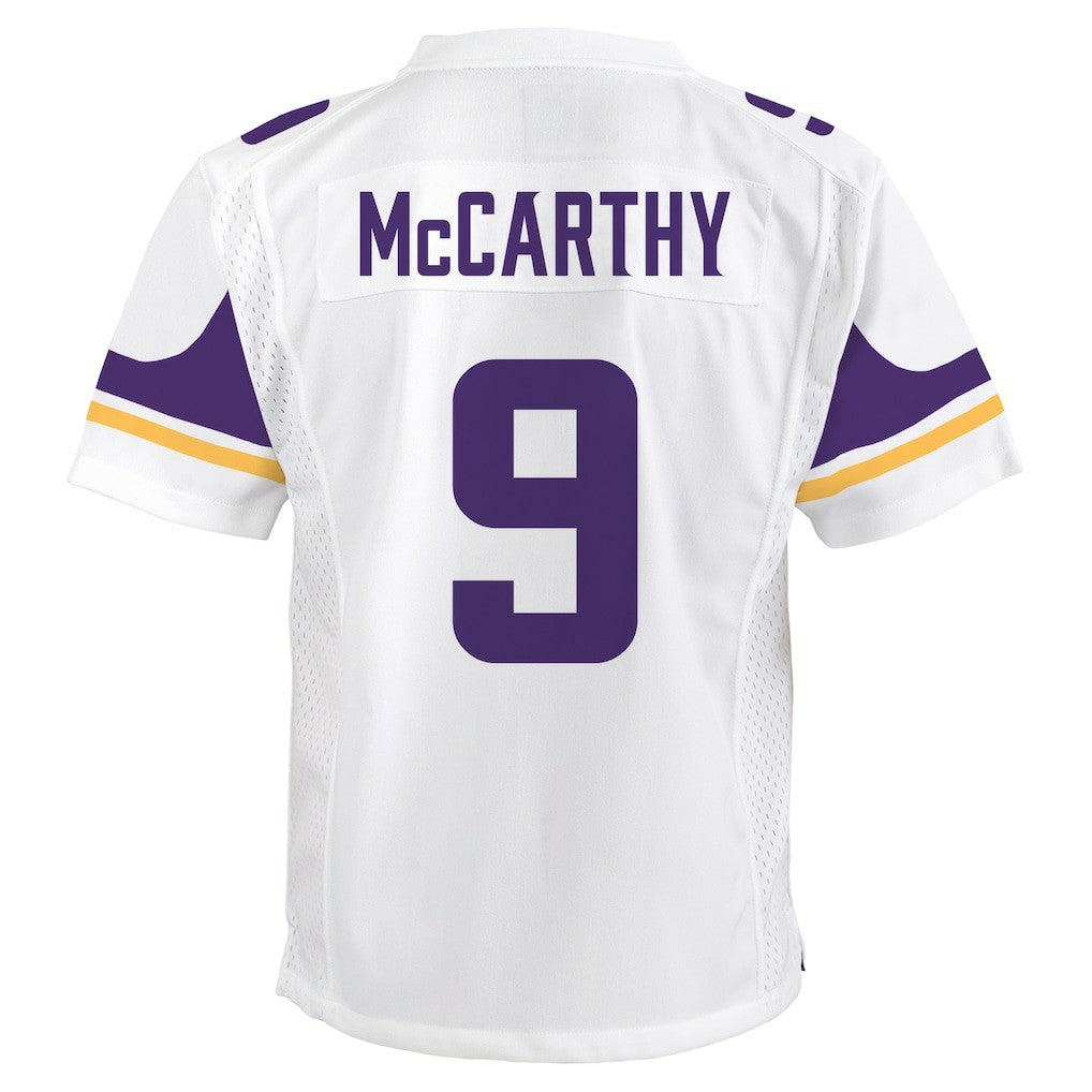 J.J. McCarthy Minnesota Vikings Youth Game Jersey - White cheap