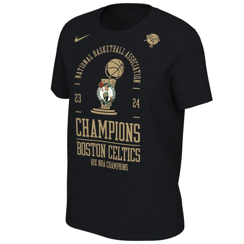 Boston Celtics Women's 18-Time NBA Finals Champions Locker Room T-Shirt - Black shop