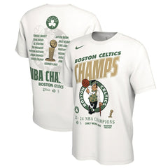 Boston Celtics 2024 NBA Finals Champions Celebration Roster T-Shirt - White online