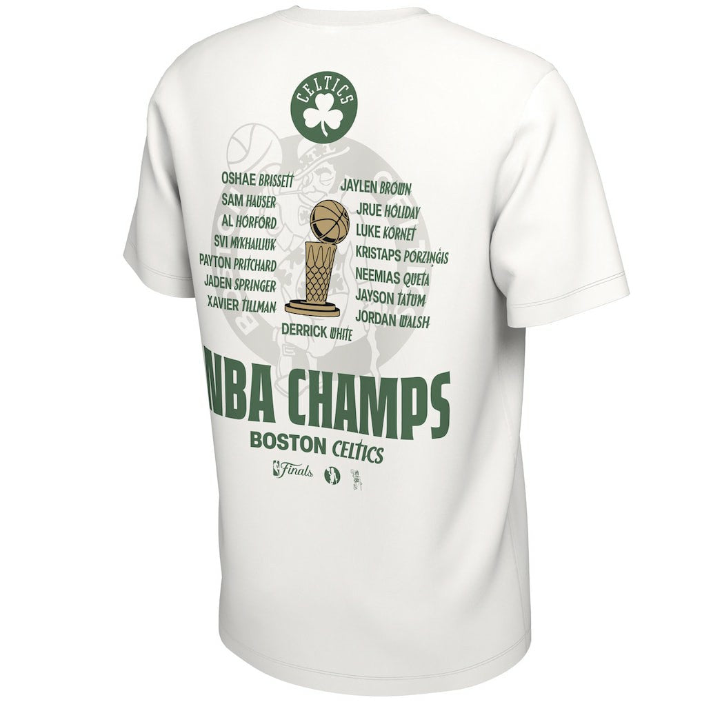 Boston Celtics 2024 NBA Finals Champions Celebration Roster T-Shirt - White online