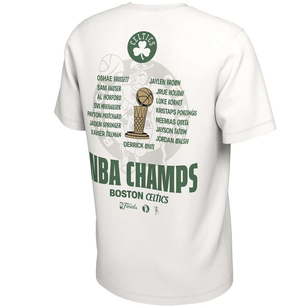 Boston Celtics 2024 NBA Finals Champions Celebration Roster T-Shirt - White online