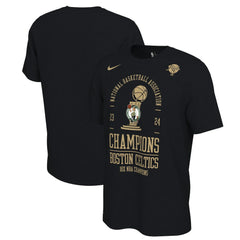 Boston Celtics 18-Time NBA Finals Champions Big & Tall Locker Room T-Shirt - Black for sale