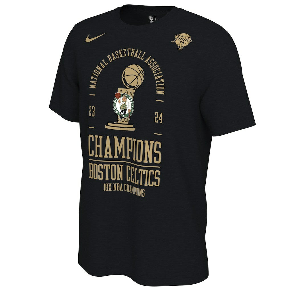 Boston Celtics 18-Time NBA Finals Champions Big & Tall Locker Room T-Shirt - Black for sale