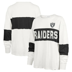 Las Vegas Raiders '47 Women's Clubhouse Pride Taylor Long Sleeve T-Shirt - Cream on sale