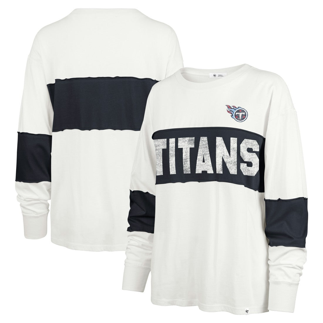 Tennessee Titans '47 Women's Clubhouse Pride Taylor Long Sleeve T-Shirt - Cream cheap
