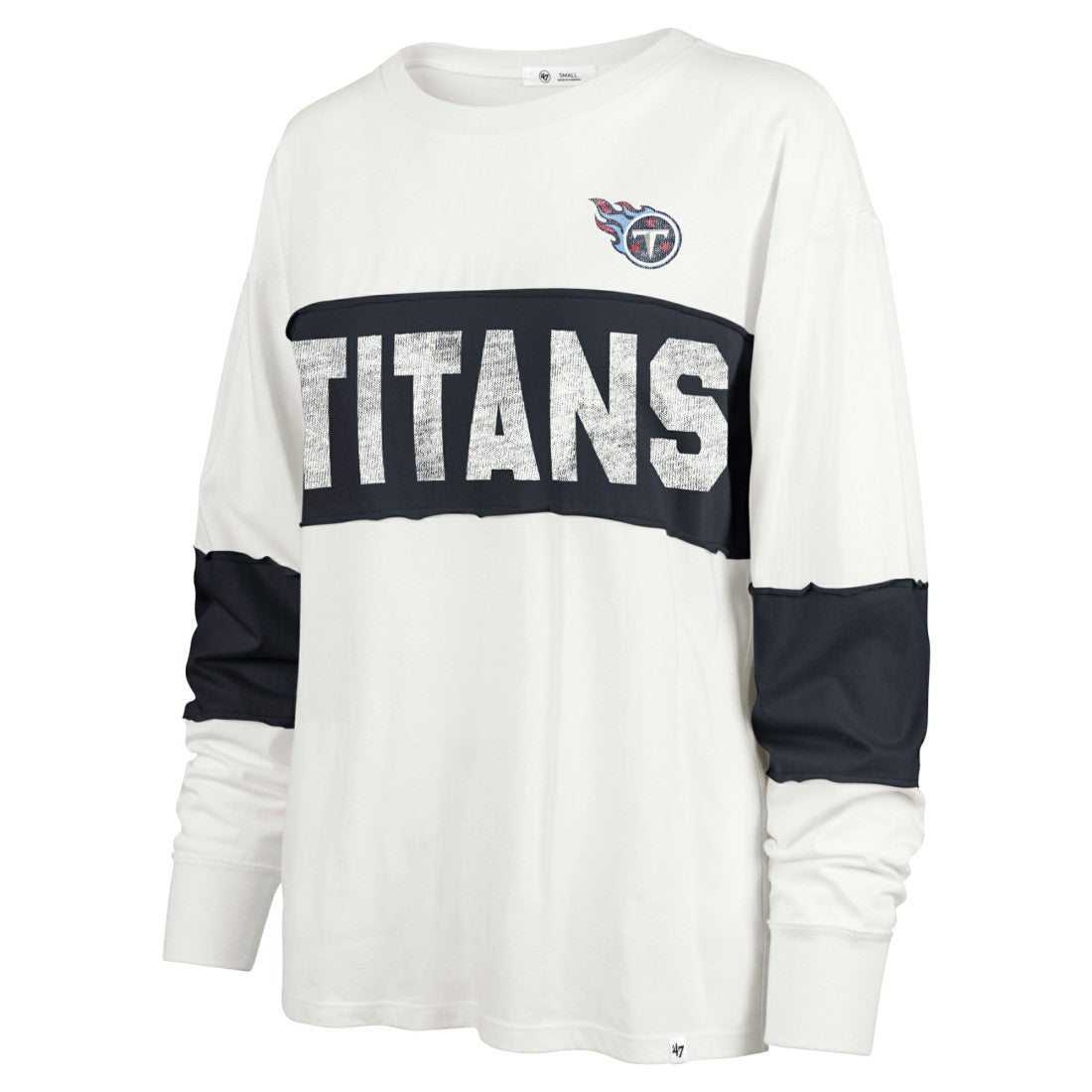 Tennessee Titans '47 Women's Clubhouse Pride Taylor Long Sleeve T-Shirt - Cream cheap