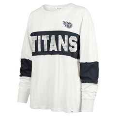 Tennessee Titans '47 Women's Clubhouse Pride Taylor Long Sleeve T-Shirt - Cream cheap