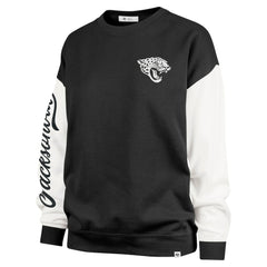 Jacksonville Jaguars '47 Women's Double Header Rise Andie Pullover Sweatshirt - Black cheap