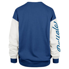 Buffalo Bills '47 Women's Double Header Rise Andie Pullover Sweatshirt - Royal discount
