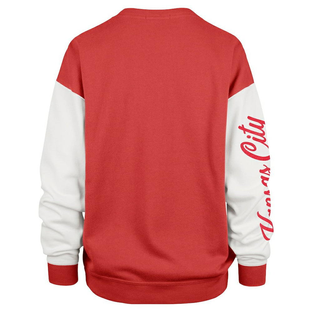 Kansas City Chiefs '47 Women's Double Header Rise Andie Pullover Sweatshirt - Red cheap