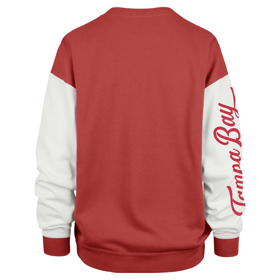 Tampa Bay Buccaneers '47 Women's Double Header Rise Andie Pullover Sweatshirt - Red sale