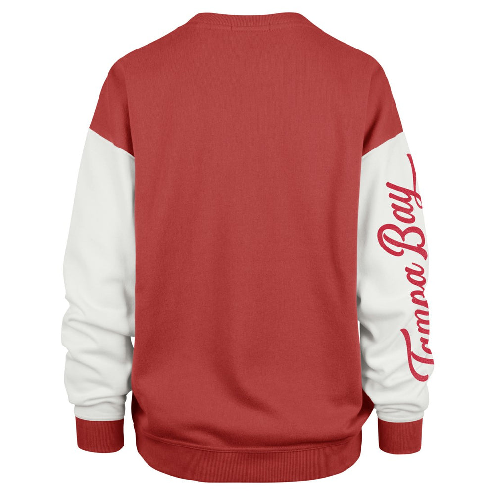 Tampa Bay Buccaneers '47 Women's Double Header Rise Andie Pullover Sweatshirt - Red sale