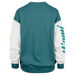 Miami Dolphins '47 Women's Double Header Rise Andie Pullover Sweatshirt - Aqua online