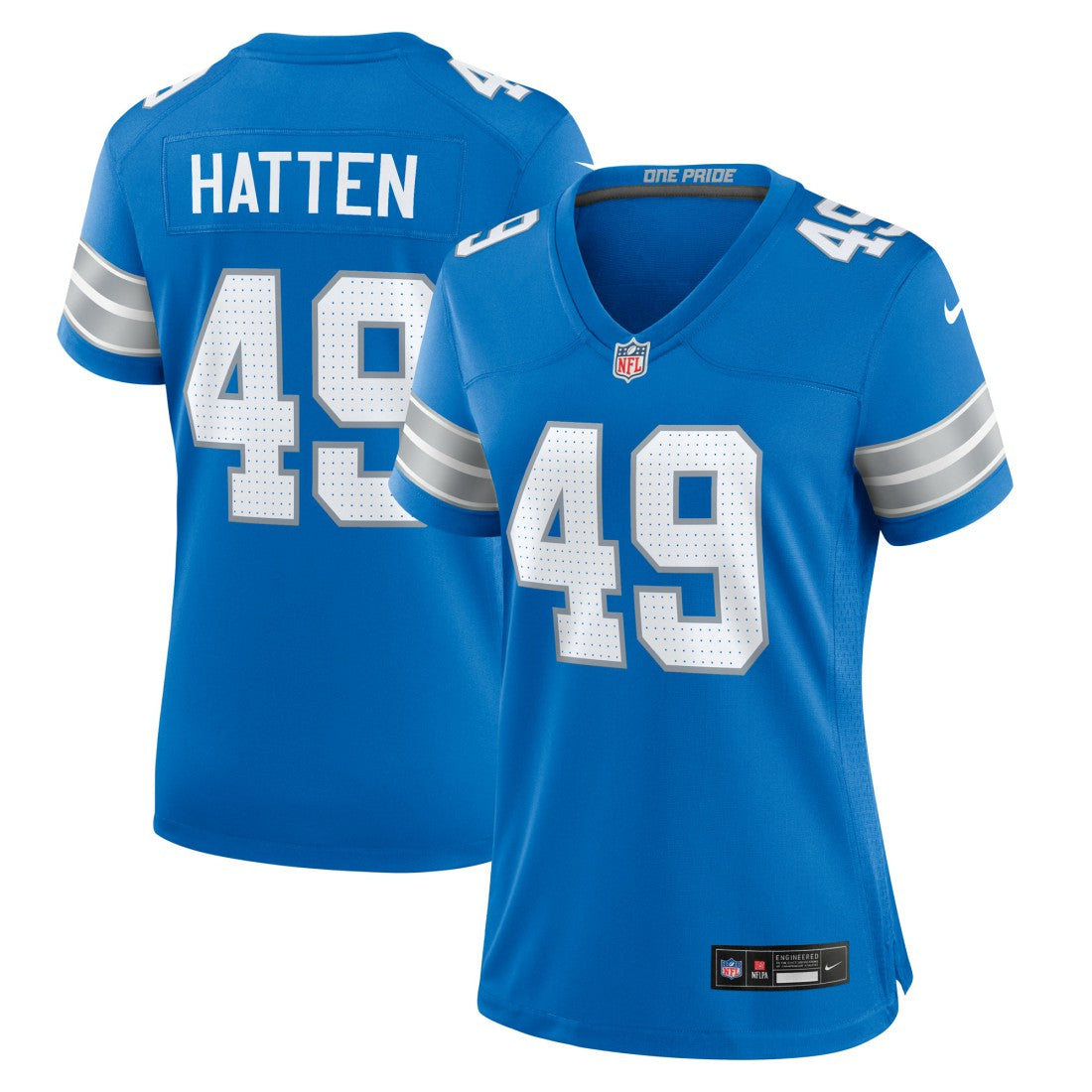 Hogan Hatten Detroit Lions Women's Game Jersey - Blue outlet