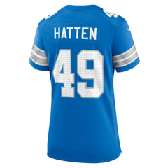 Hogan Hatten Detroit Lions Women's Game Jersey - Blue outlet