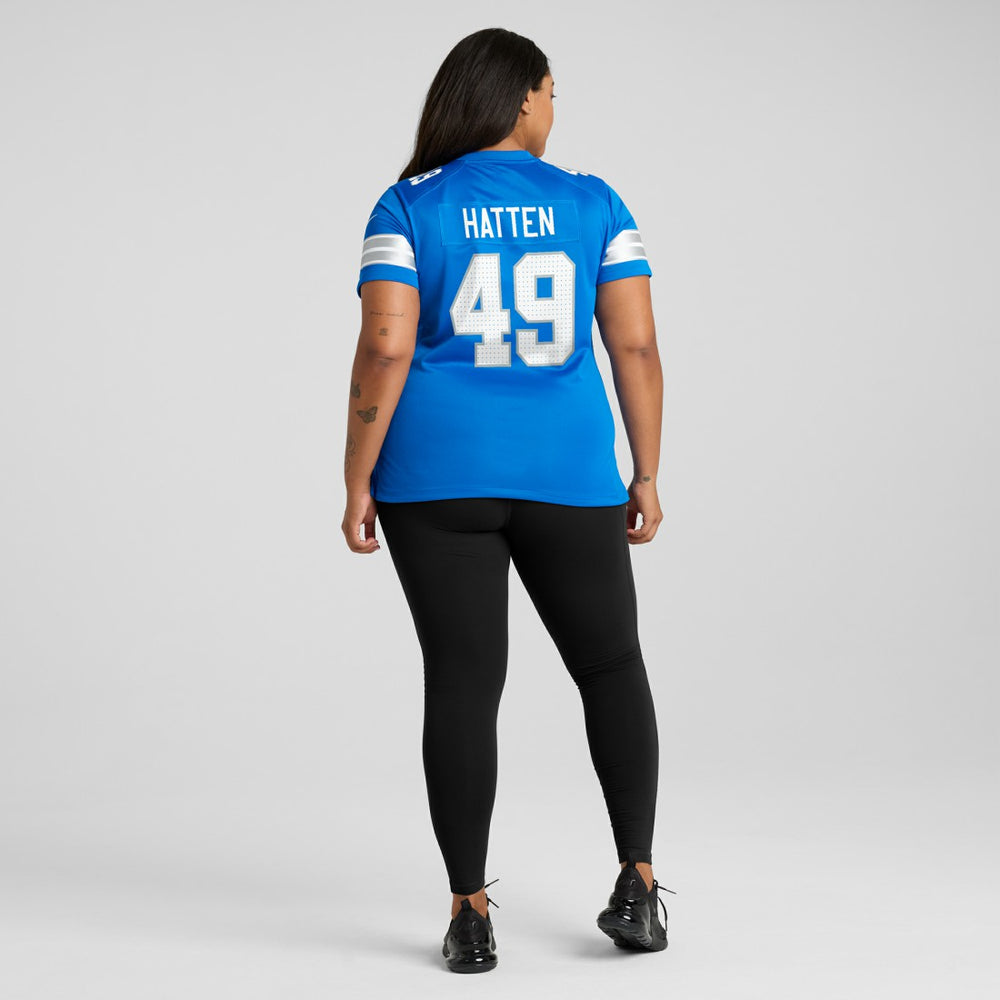 Hogan Hatten Detroit Lions Women's Game Jersey - Blue outlet