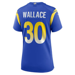 Josh Wallace Los Angeles Rams Women's Game Jersey - Royal outlet
