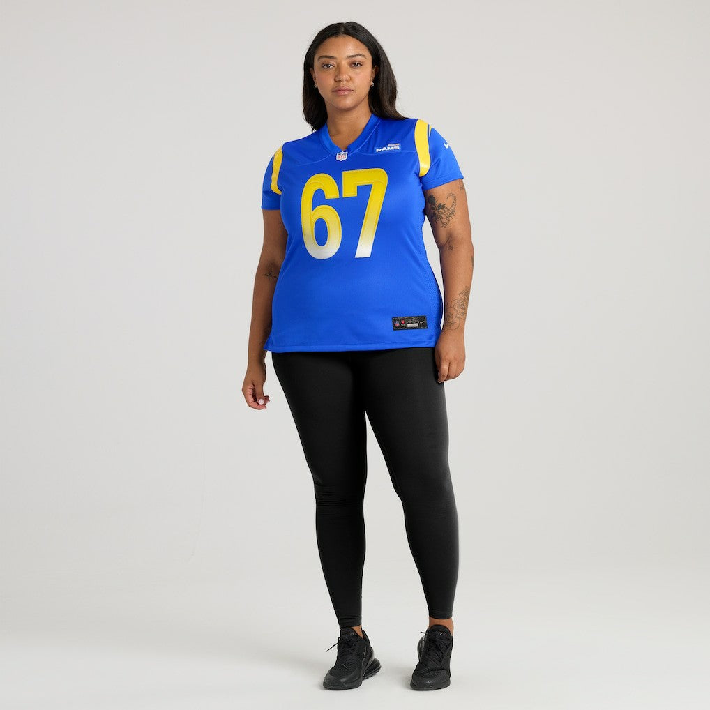 Justin Dedich Los Angeles Rams Women's Game Jersey - Royal sale