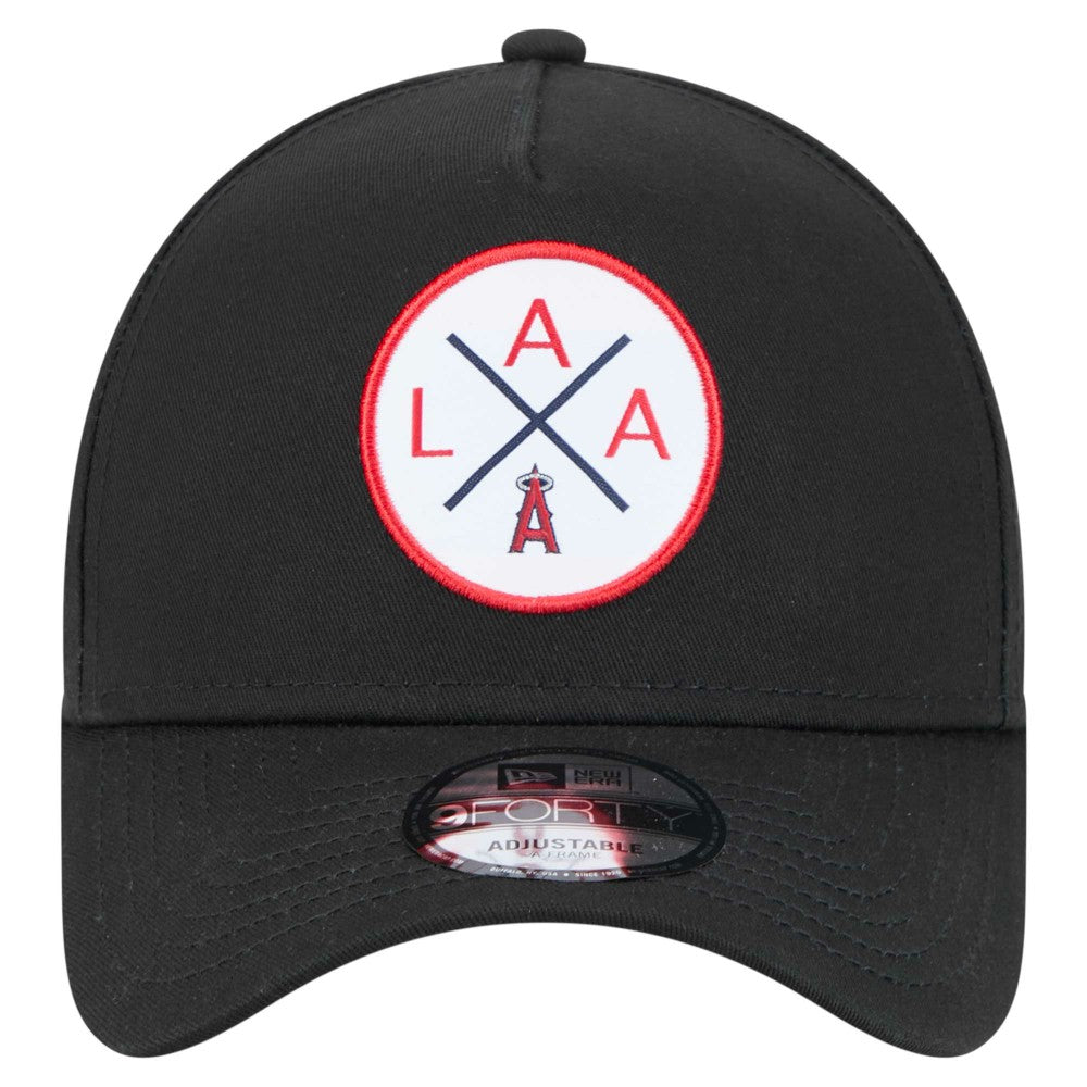 Los Angeles Angels 9FORTY A-Frame Adjustable Hat Black